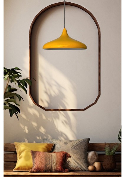 Sarı Alüminyum Kablo Avize, 35 cm Rustik Sarkıt, Mutfak ve Cafe Aydınlatması fiyatları