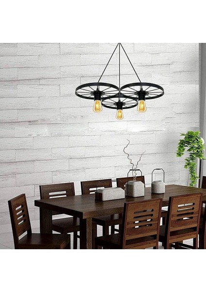 Retro Metal Sarkıt Üçlü Avize, Otel ve Restoran Dekoru Için Şık Aydınlatma fiyatları