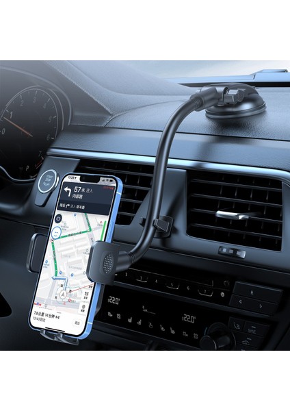 Güçlü Vantuzlu Uzun Kollu Çok Amaçlı Araç Içi Telefon Tutucu