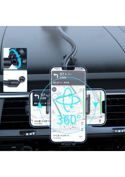 Güçlü Vantuzlu Uzun Kollu Çok Amaçlı Araç Içi Telefon Tutucu fiyatları