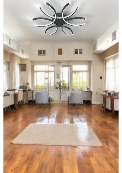 Modern Gri ve Beyaz LED Avize, Salon, Mutfak ve Yatak Odası Için