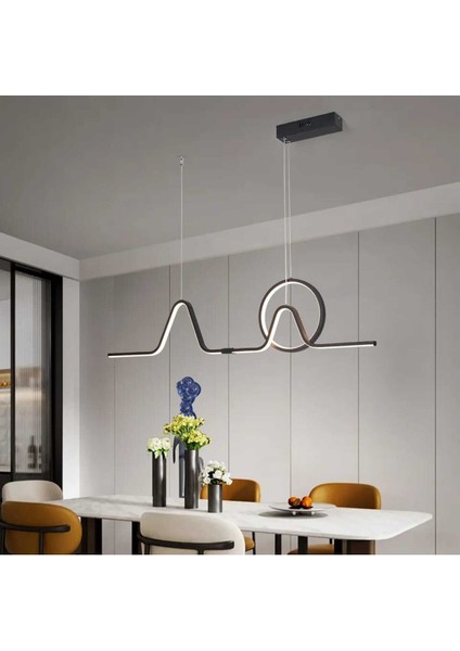Modern 3 Renk LED Avize Sarkıt, 100 cm Şık ve Şık Aydınlatma