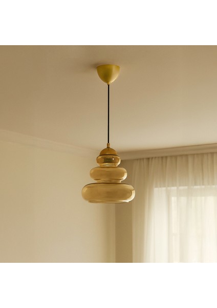 Şeffaf Cam Sarkıt Avize, Şık ve Modern Aydınlatma Dekoru