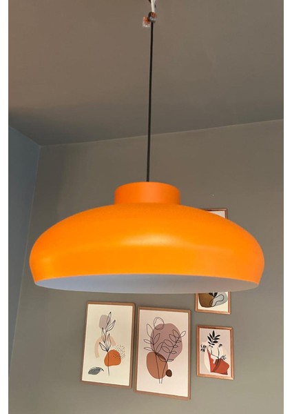 Turuncu Tekli Plafonyer Avize, Iç Mekan Aydınlatma, Dekoratif ve Şık