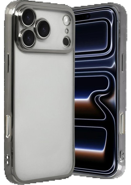 Apple iPhone 17 Pro Max Lensli Silikon - Titan GRI-(5796) - TGR4158-8825