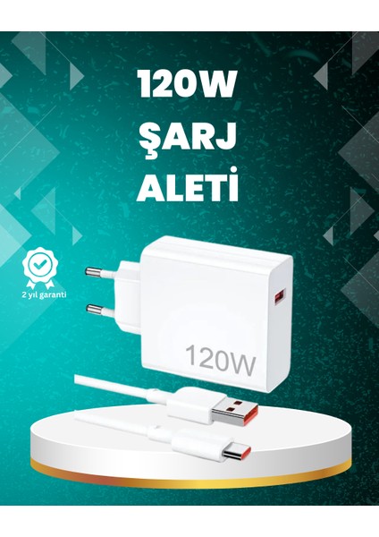 120 Watt Güçlü Hızlı Şarj Adaptörü Huawei P30 P40 Mate 20 Pro Uyumlu - TGR1183-3412