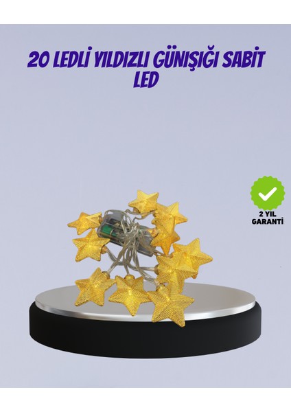 Yıldız Figürlü LED Şerit Işık 5m Iç Mekan Dekor Aydınlatma - TGR5953-4681