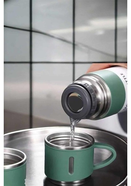 Paslanmaz Çelik 3’lü Termos Seti Vakumlu ve 8 Saat Isı Koruma - TGR6612-7189 fırsatları