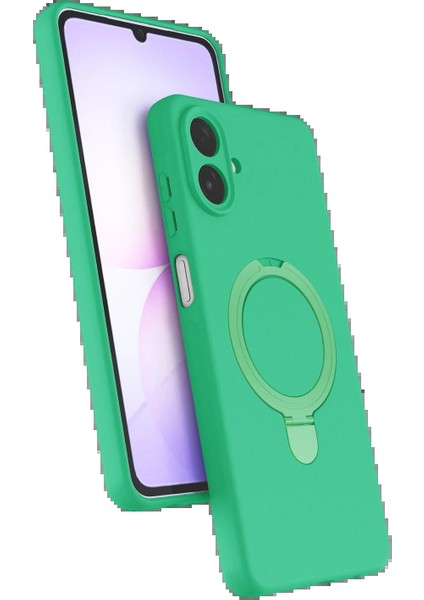 Samsung Galaxy A07 4g Regal Magsafe Standlı Kapak - YEŞIL-(5796) - TGR8229-2931