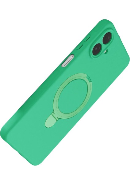 Samsung Galaxy A07 4g Regal Magsafe Standlı Kapak - YEŞIL-(5796) - TGR8229-2931 modelleri