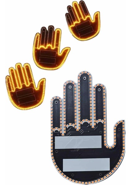 Uzaktan Kumandalı Araba Parmak Hareketi Işığı Parmak Işığı LED Araba Arka P - TGR8297-6361 modelleri