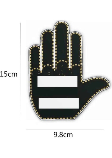 Uzaktan Kumandalı Araba Parmak Hareketi Işığı Parmak Işığı LED Araba Arka P - TGR8297-6361 indirimleri