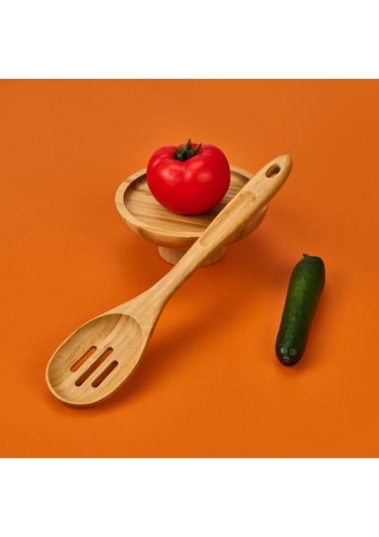 Bambu Kevgir - Açık Kahverengi - 20 cm