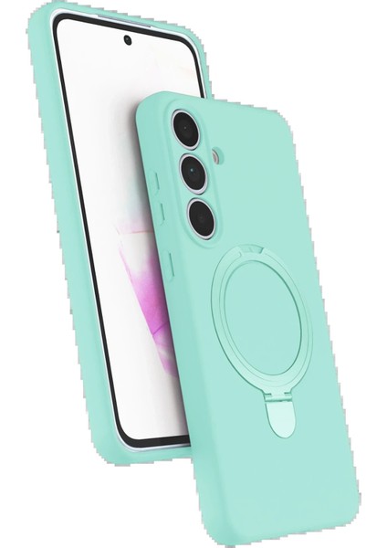 Samsung Galaxy S24 Fe Regal Magsafe Standlı Kapak - Su YEŞILI-(5796) - TGR1038-3432