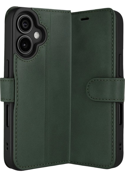 Apple iPhone 17 Trend S Plus Kapaklı Kılıf - YEŞIL-(5796) - TGR9254-1009