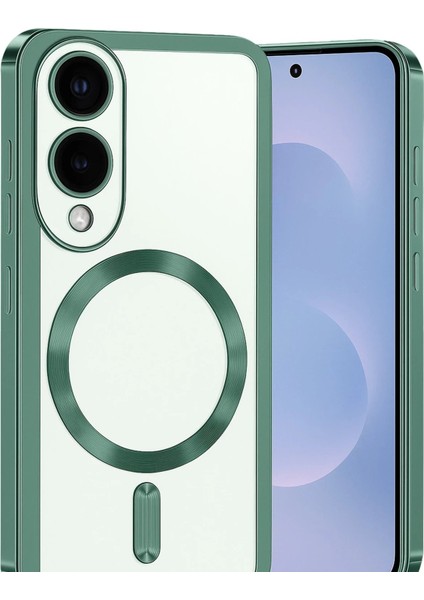 Samsung Galaxy S25 Edge Kross Magneticsafe Kapak - Koyu YEŞIL-(5796) - TGR2445-8042 fiyatları