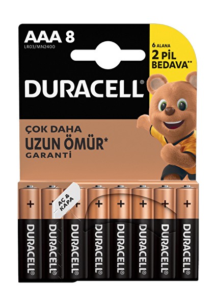 Basic Alkalin Aaa 8'li Ince Pil