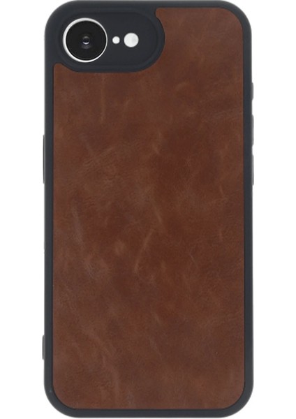 iPhone 16E Kılıf Aras Deri Kapak - TABA-(5796) - TGR3733-4468