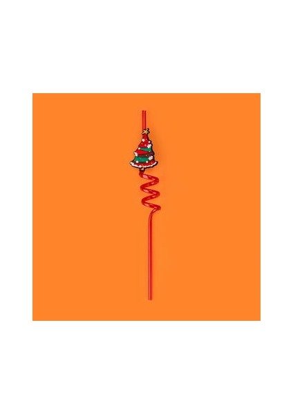 Kitchen Yılbaşı Figürlü Pipet - Renkli modelleri