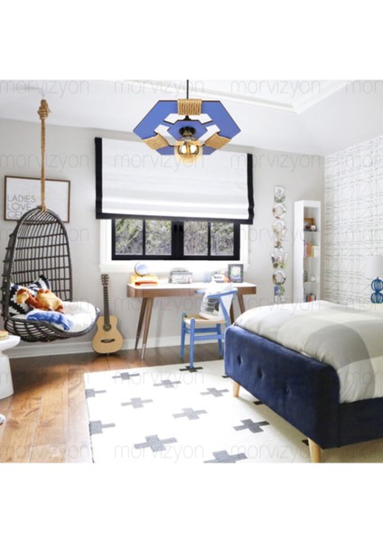 Şık Altıgen Tasarımlı Dekoratif Ahşap Avize, Modern ve Zarif Aydınlatma fiyatları