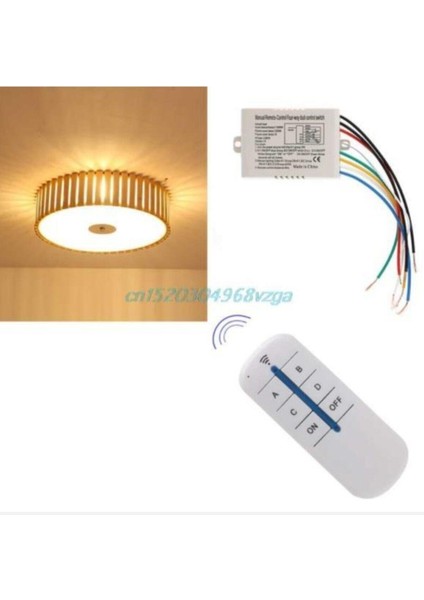 4 Kanallı Uzaktan Kumandalı Avize Kontrol Cihazı fiyatları