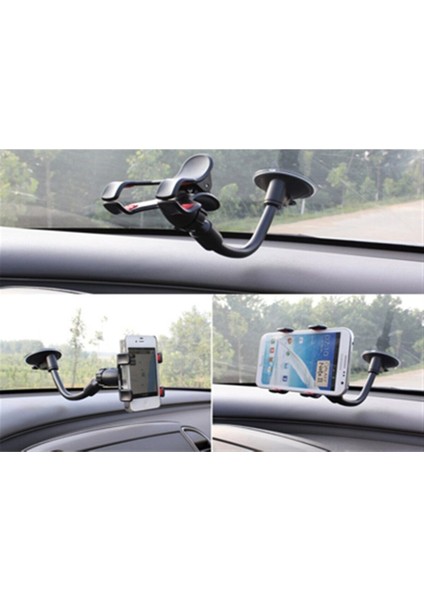 Vantuzlu Akrobat Oto Telefon Tutucu, Güçlü ve Güvenli Montaj