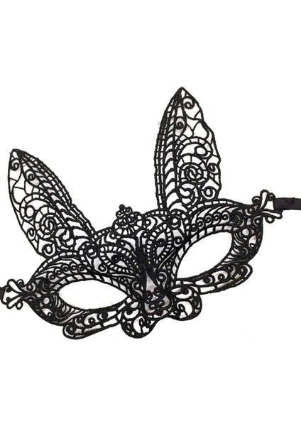 Siyah Dantel Kesim Balo Parti Maskesi 7 No fırsatları