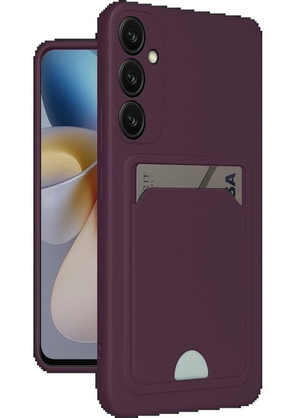 Samsung Galaxy A26 Kılıf Kelvin Kartvizitli Silikon - Derin MOR-(5796) - TGR8229-2217