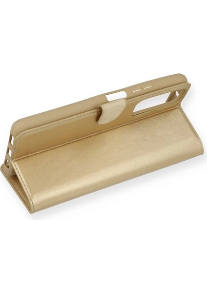 Huawei P Smart 2021 Kılıf Trend S Plus Kapaklı Kılıf - GOLD-(5796) - TGR2642-1842 fiyatları