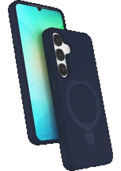 Samsung Galaxy S25 Regal Magsafe Standlı Kapak - LACIVERT-(5796) - TGR1084-4832