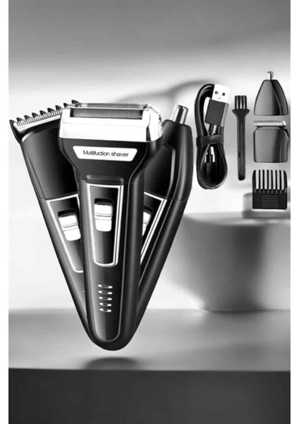 3 Başlıklı Kulak ve Burun Tıraş Makinesi Erkeklere Özel - TGR8295-8417