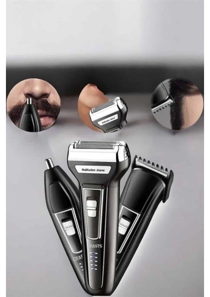 3 Başlıklı Kulak ve Burun Tıraş Makinesi Erkeklere Özel - TGR8295-8417 indirimleri