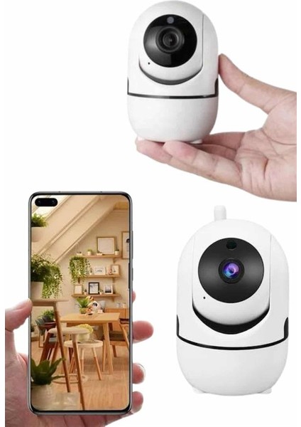 Mini Ip Kamera Hareketli Güvenlik Kamerası Kablosuz Wifi Kamera Mikrofonlu - TGR6828-1800
