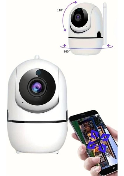 Mini Ip Kamera Hareketli Güvenlik Kamerası Kablosuz Wifi Kamera Mikrofonlu - TGR6828-1800 modelleri