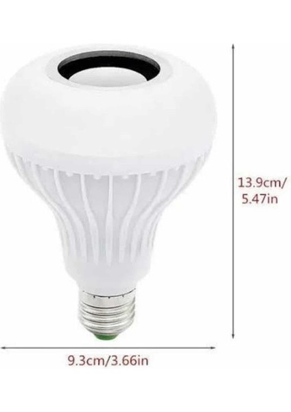 Lamba Hoparlör Ampül Görünümlü Renk Değiştirebilen Android ve Ios Uyumlu - TGR1383-8280 indirimleri