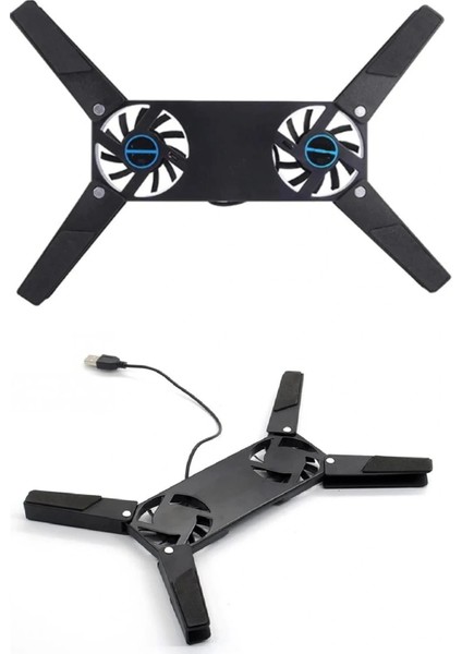 2 Fanlı Notebook Soğutucu Portatif Katlanabilir Laptop Soğutucu Fan Usbli Stand Bilgisayar Fanı fiyatları