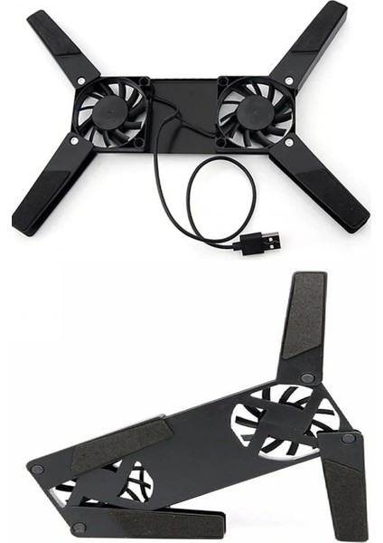 2 Fanlı Notebook Soğutucu Portatif Katlanabilir Laptop Soğutucu Fan Usbli Stand Bilgisayar Fanı modelleri