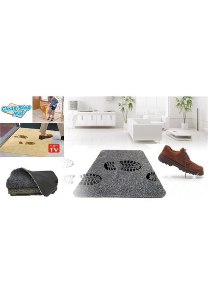 Çamaşır Makinesinde Yıkanabilir Kir Toz Emici Mikrofiberli Paspas (5422)