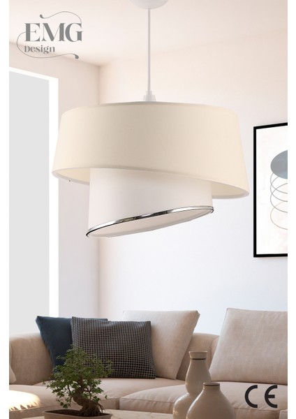 Modern Kumaş Başlıklı 2 Katlı Çok Amaçlı Aydınlatma Armatürü