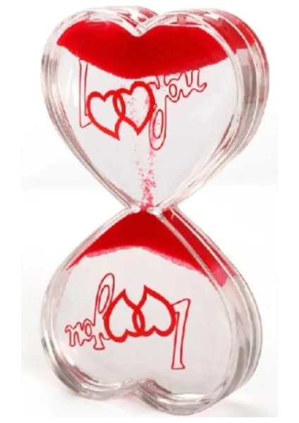 Kalp Şeklinde Jel Kum Saati