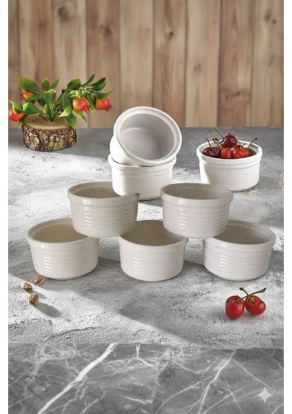 Sufle ve Fırın Kek Kabı 6’lı Porselen