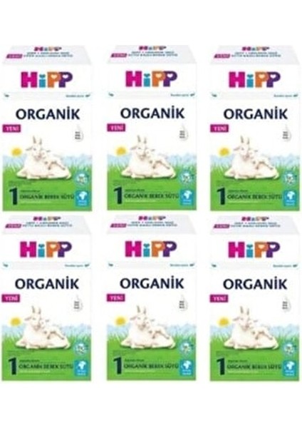 1 Organik Keçi Sütü Bazlı Bebek Sütü 400 gr x 6 Adet 0-6 Ay İçin Tamamen Organik fiyatları