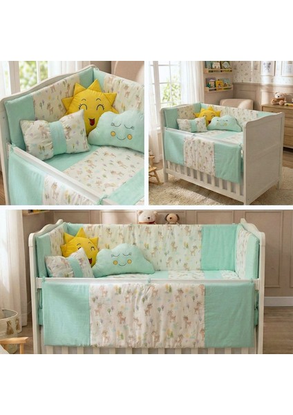 Park Yatak Bebek Uyku Seti Nevresim Takımı 70x110 Bambi Yeşil fırsatları