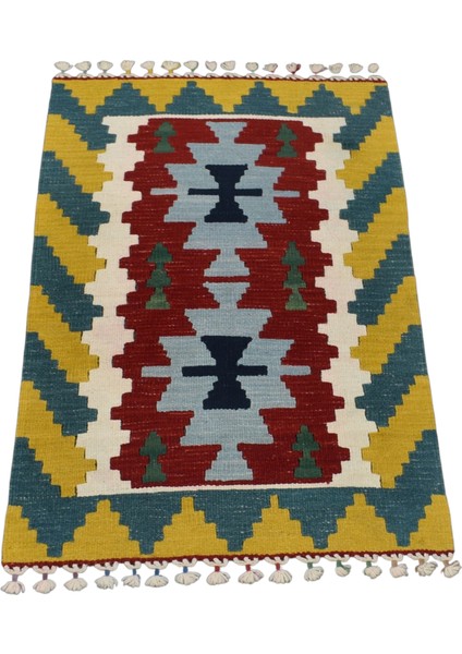 El Dokuma Pınarbaşı Kayseri Yün Kilim 0515 - Yeni - Çok Renkli fırsatları