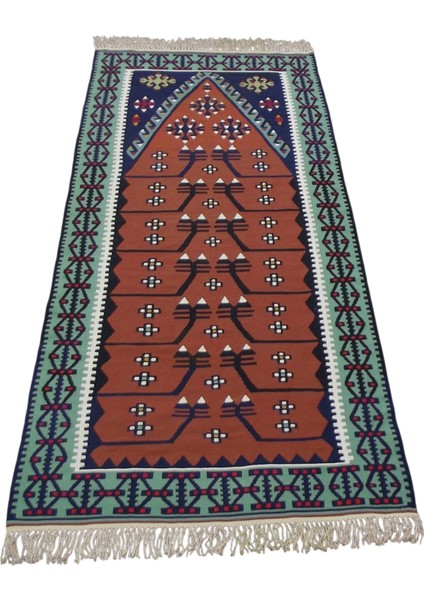 El Dokuma Kayseri Pınarbaşı Yün Kilim 0585 - Yeni - Çok Renkli fiyatları