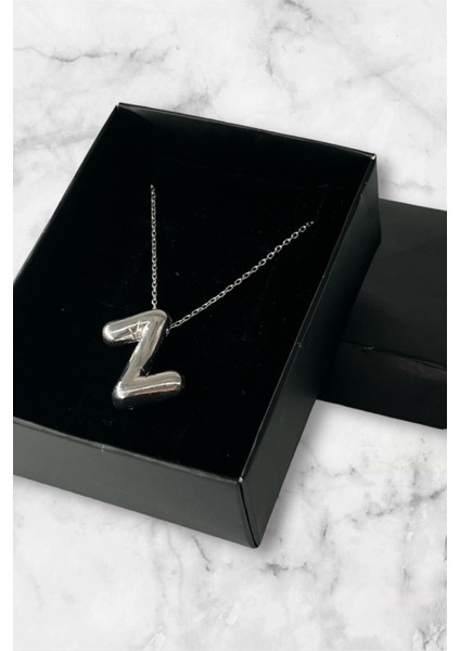 925 Ayar Gümüş Z Harf Kolye, Harf Kolye, Gümüş Kolye modelleri