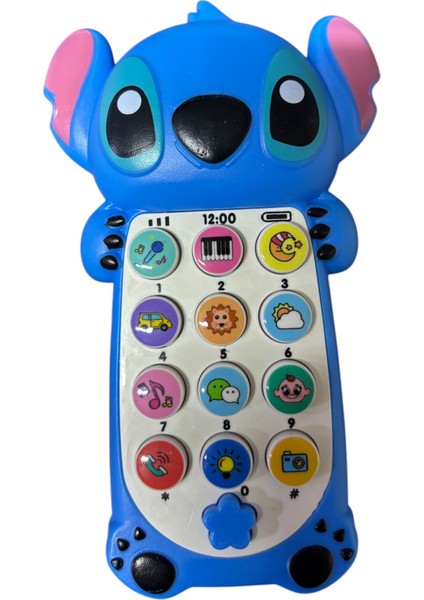 Müzikli Sevimli Mavi Oyuncak Telefon