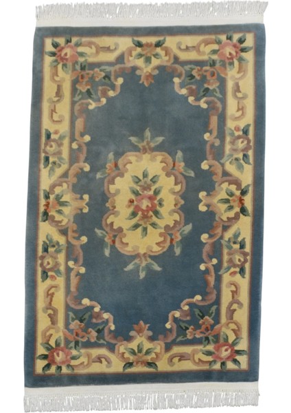 El Dokuma Çin Yün Halı 0551 - Yeni - Çok Renkli