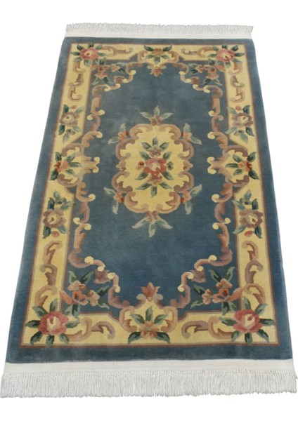 El Dokuma Çin Yün Halı 0551 - Yeni - Çok Renkli fırsatları