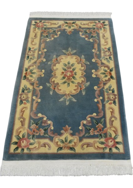 El Dokuma Çin Yün Halı 0551 - Yeni - Çok Renkli indirimleri